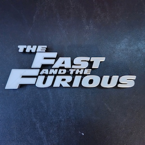 Fast and the Furious 3D Printed Logo Art