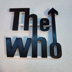 The Who 3D Printed Logo Art