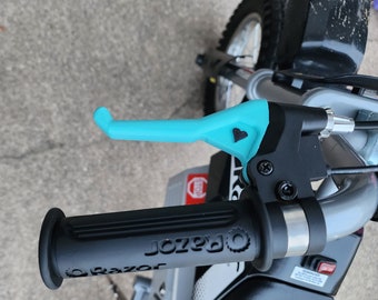 UPDATED-Razor MX350 Kid Friendly Brake Lever Handle - Customize Options Available (hearts, stars, smiley face, kids initials, etc.)