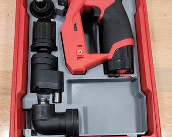 CAD File - UPGRADED Milwaukee Packout Insert for M12 Multi Head Install Driver