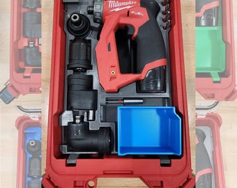 UPGRADED* Milwaukee Packout Insert for M12 Multi Head Install Drill Driver - 2 LAYERS
