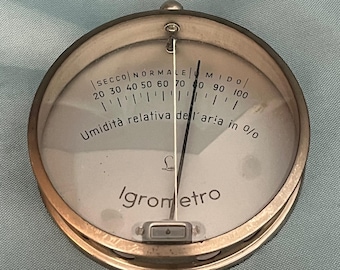 Vintage Lufft Igrometro Italien Hydrometer AS IS