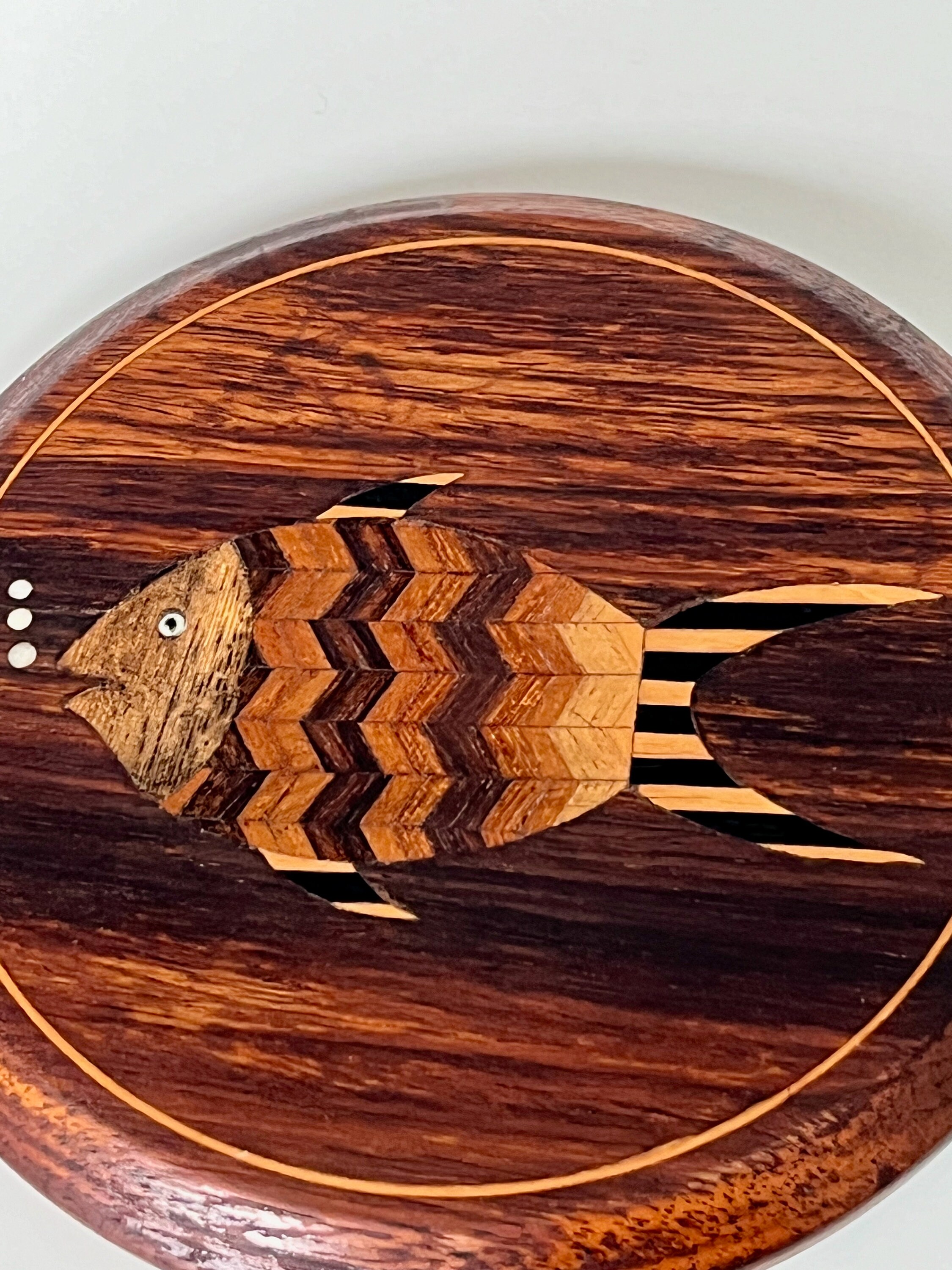 Timber Inlay Fish Vintage Wooden Inlay Fish Wall Art - Etsy