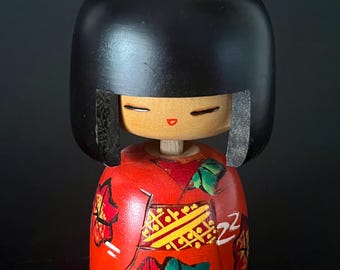 1960年代のアイヌニポポ人形：サイン入りの日本の民芸品トーテム人形