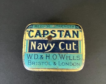 Vintage Capstan Navy Cut Tabakdose – W.D. & H.O. Wills Werbebox