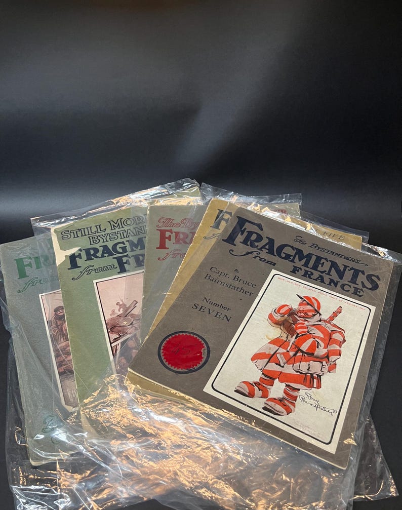 Original 1918 WW1 Magazines - Brutaler Familienvater von Brutalist Bild 1