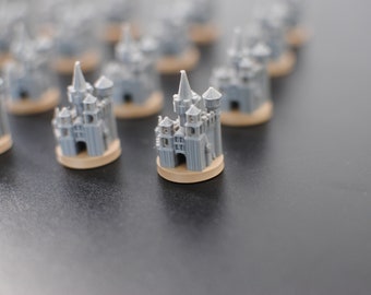 Lot de 16 jetons de ville pour le jeu Catan