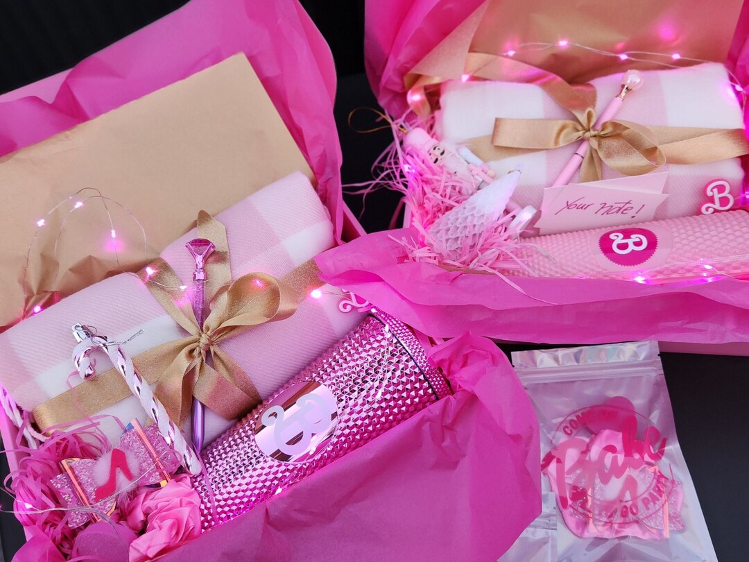 Holiday Gift Box for Teens Pink Christmas Gift Box Etsy