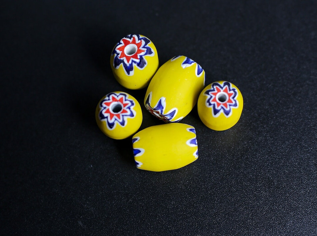 Large Commercial Bead, 5layer Glass Chevron Beads, Chevron