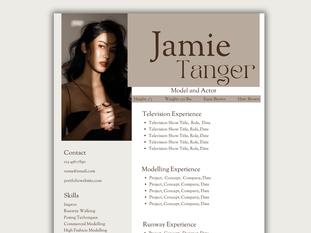 Professional Model Resume Template - Il 1080xN.6151053574 6dvy 