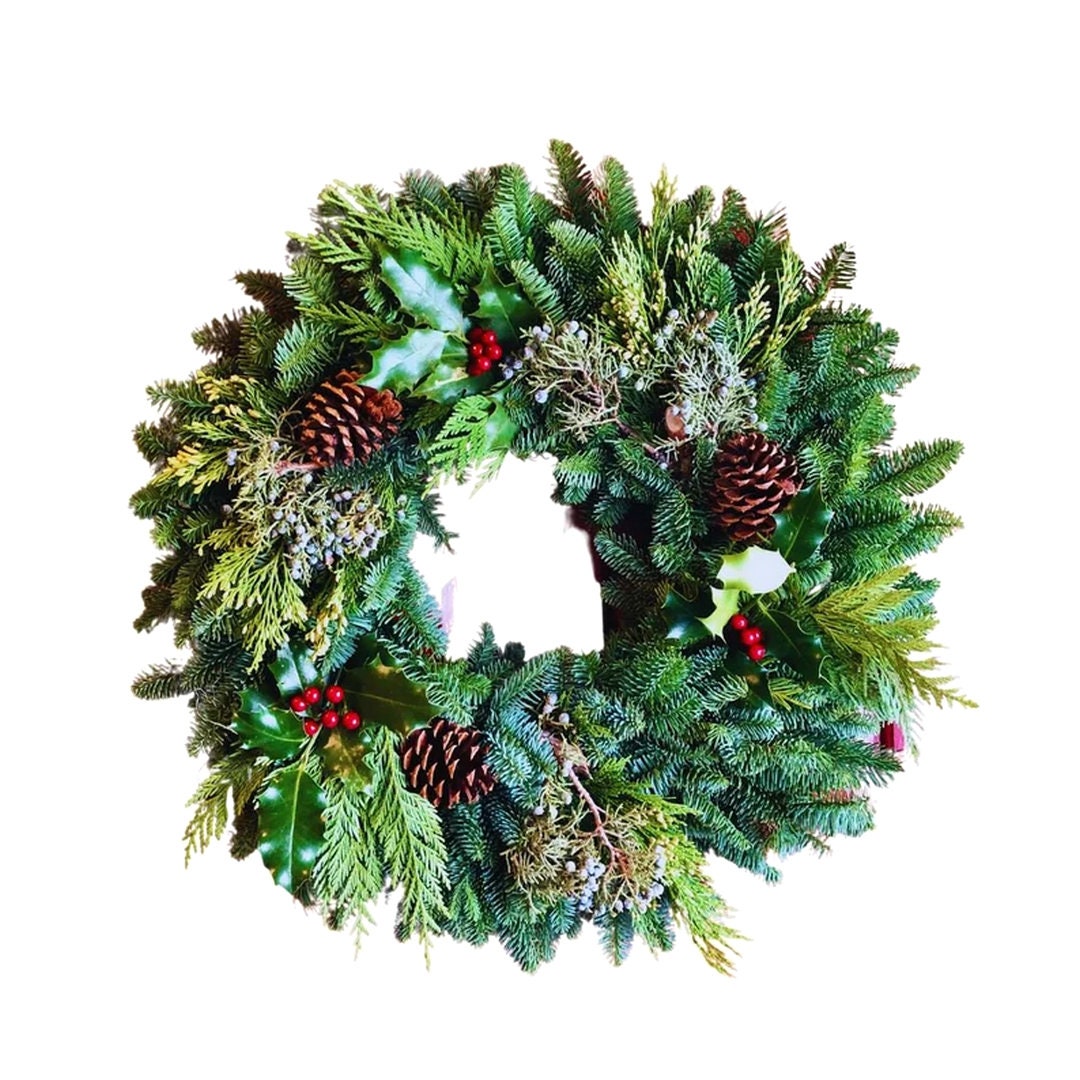 Holly Berry Fresh Christmas Wreaths From Oregon Fresh Etsy