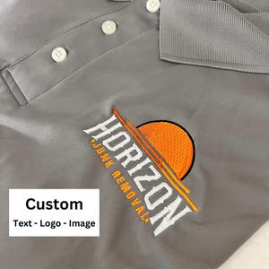 Op maat geborduurd poloshirt, op maat gemaakt zakelijk uniform, zakelijk casual, poloshirt, herenpolo, uniseks poloshirt, gepersonaliseerd poloshirt met kraag