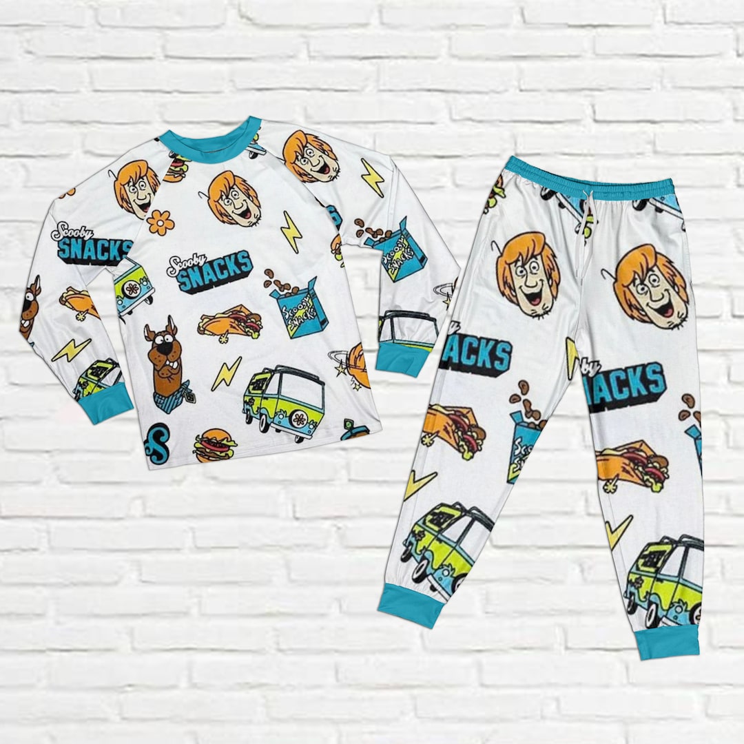 Scoobydoo Holiday Pajamas, Scoobydoo Pajamas Set, Cartoon Family