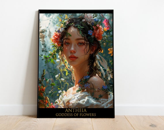 Antheia, Goddess of Flowers 2 | Wall Arts | Greek Mythology | Digital  Downloads | Digital Print | Home Decor | Wall Decor | Greek Gift | Art -  Etsy