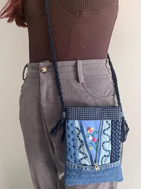 Esme Patchwork Crochet Shoulder Bag
