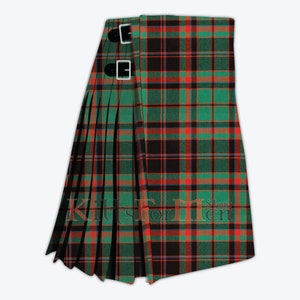 Scottish Handmade Buchan Ancient 8 Yard Tartan Kilt - Clan Buchan Ancient Kilt for Men