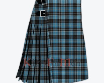 Scottish Handmade Clergy 8 Yard Tartan Kilt - Clan Clergy Kilt for Men