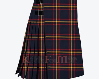 Scottish Handmade MacLaine of Lochbuie Modern Tartan Kilt - Clan MacLaine of Lochbuie Kilt for Men