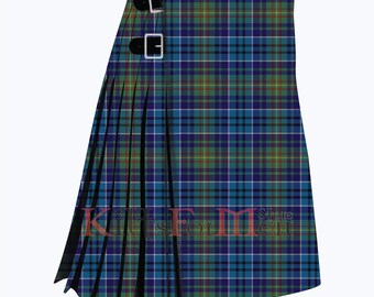 Skotsk handgjord O'Sullivan 8 Yard Tartan Kilt - Clan O'Sullivan Kilt för män