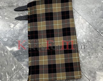 Kilt escocês feito à mão Dunlop Hunting 8 jardas Tartan – Clan Dunlop Kilt para homens