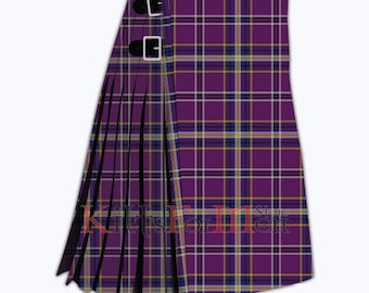 Kilt scozzese Regan da 8 metri in tartan scozzese fatto a mano - Kilt Regan del clan da uomo
