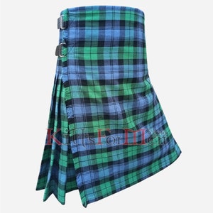 Scottish Handmade Black Watch Ancient Tartan Kilt - Clan Black Watch Kilt for Men