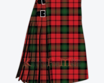 Scottish Handmade Kerr 8 Yard Tartan Kilt - Clan Kerr Kilt for Men