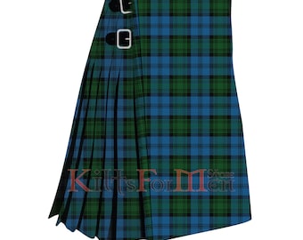 Scottish Handmade Kerr Hunting 8 Yard Tartan Kilt - Clan Kerr Hunting Kilt for Men