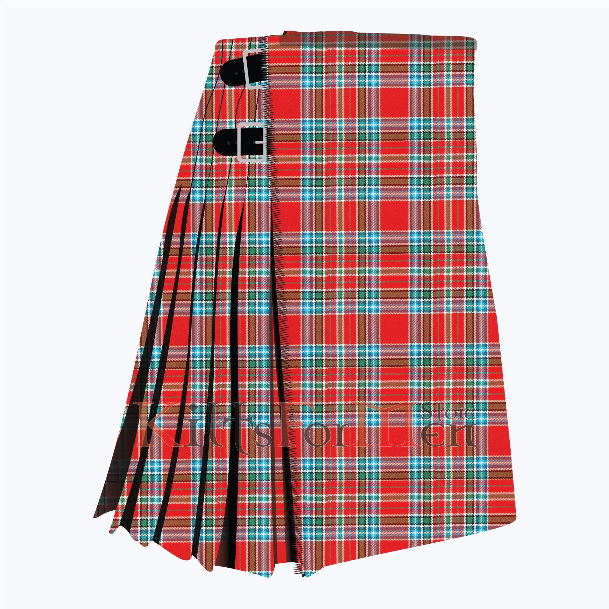 スコットランド製ハンドメイド マクビーン 古代 8 ヤード タータン