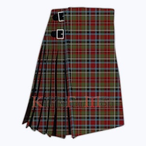 Scottish Handmade Carolina State 8 Yard Tartan Kilt - Carolina Tartan Kilt for Men