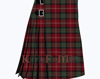 Schottischer Schottenkaro Nisbet Muted 8 Yard Tartan Kilt - Clan Nisbet Kilt für Herren