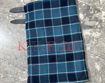 Kilt scozzese fatto a mano in tartan della Marina degli Stati Uniti da 8 iarde - Kilt della Marina degli Stati Uniti per uomo
