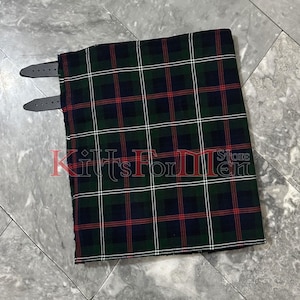 Skotsk handgjord Sutherland modern 8 yard tartan kilt - Clan Sutherland kilt för män