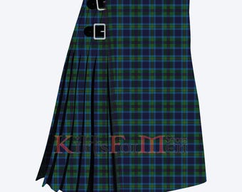 Kilt escocés Miller moderno de 8 yardas hecho a mano - Kilt Clan Miller para hombre - Hecho a medida