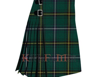 Scottish Handmade Henderson 8 Yard Tartan Kilt - Clan Henderson Kilt for Men