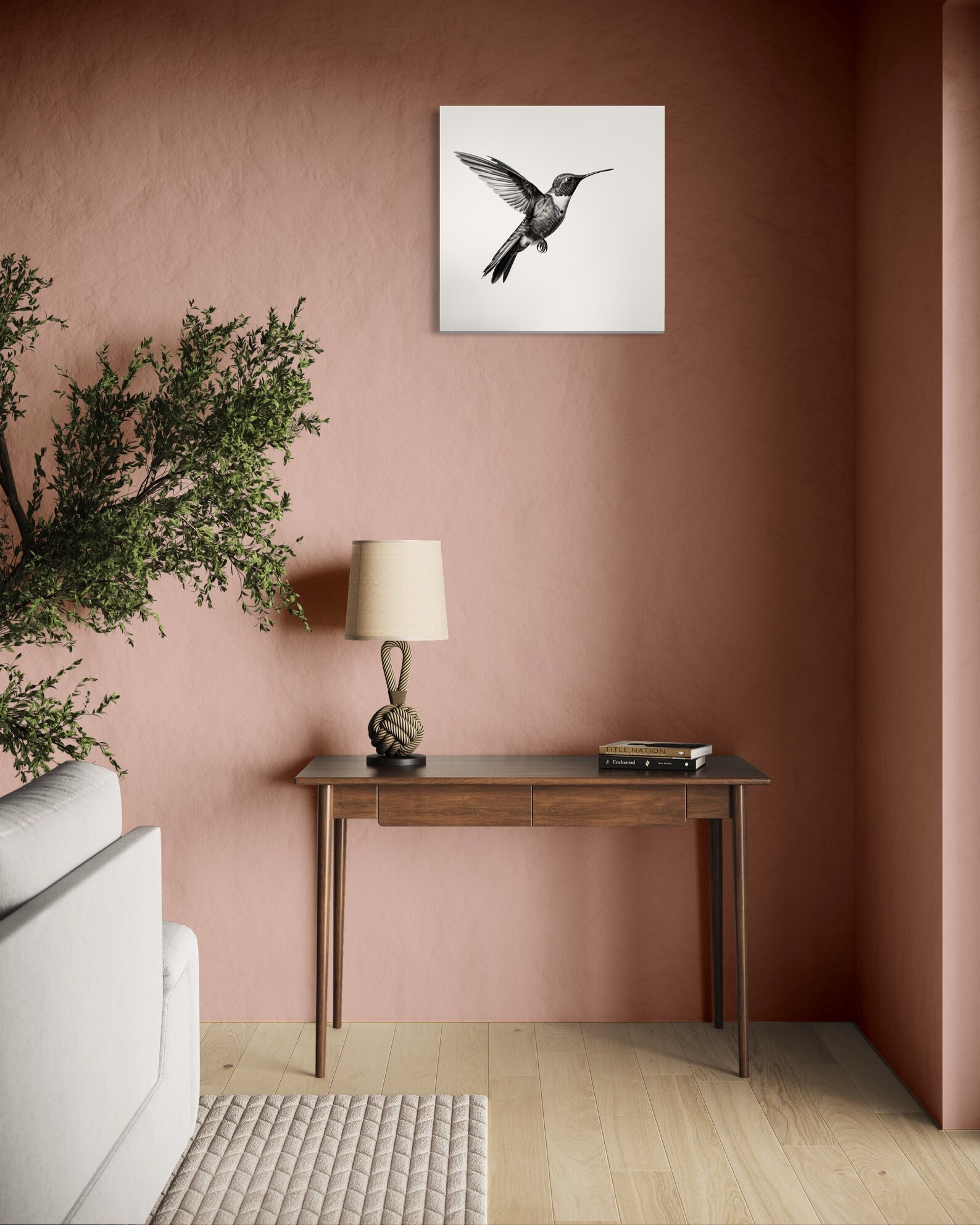 Bird Print Wall Art Entryway Modern Artwork Prints Framed on Canvas ...