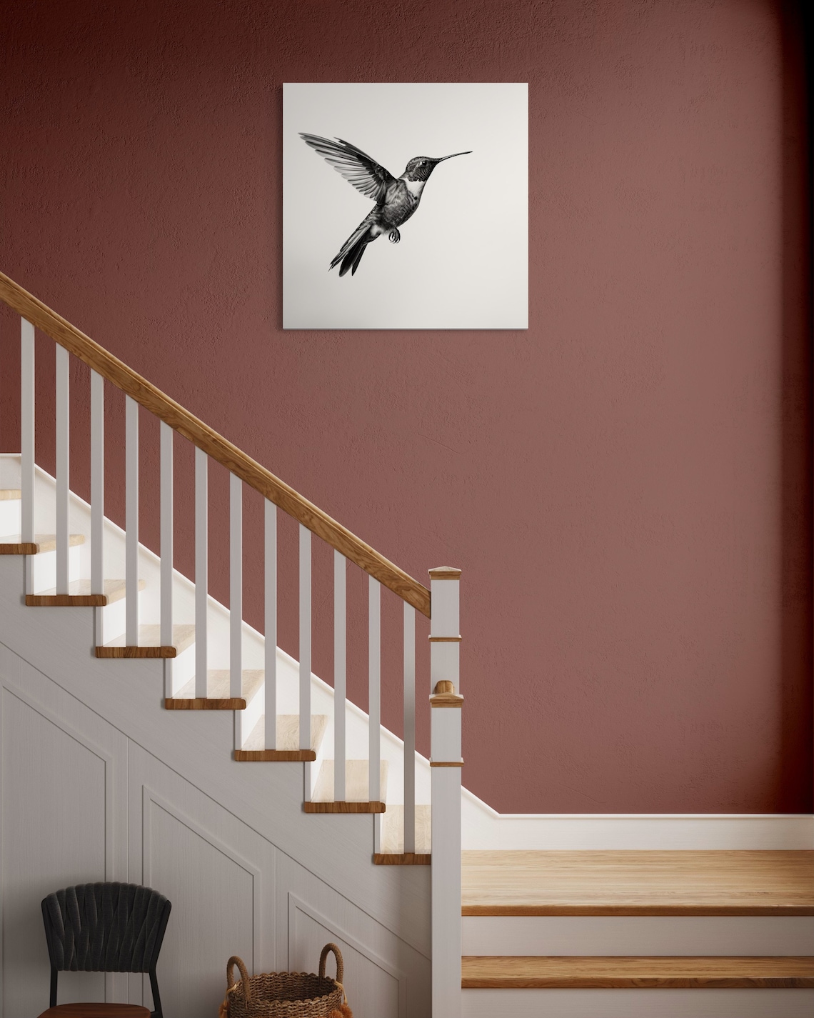 Bird Print Wall Art Entryway Modern Artwork Prints Framed on Canvas ...
