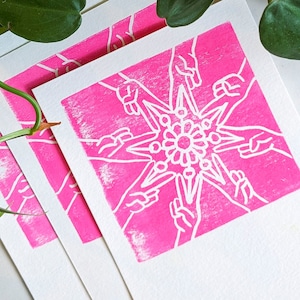 Linocut Prints | &quot;Collective Peace&quot;