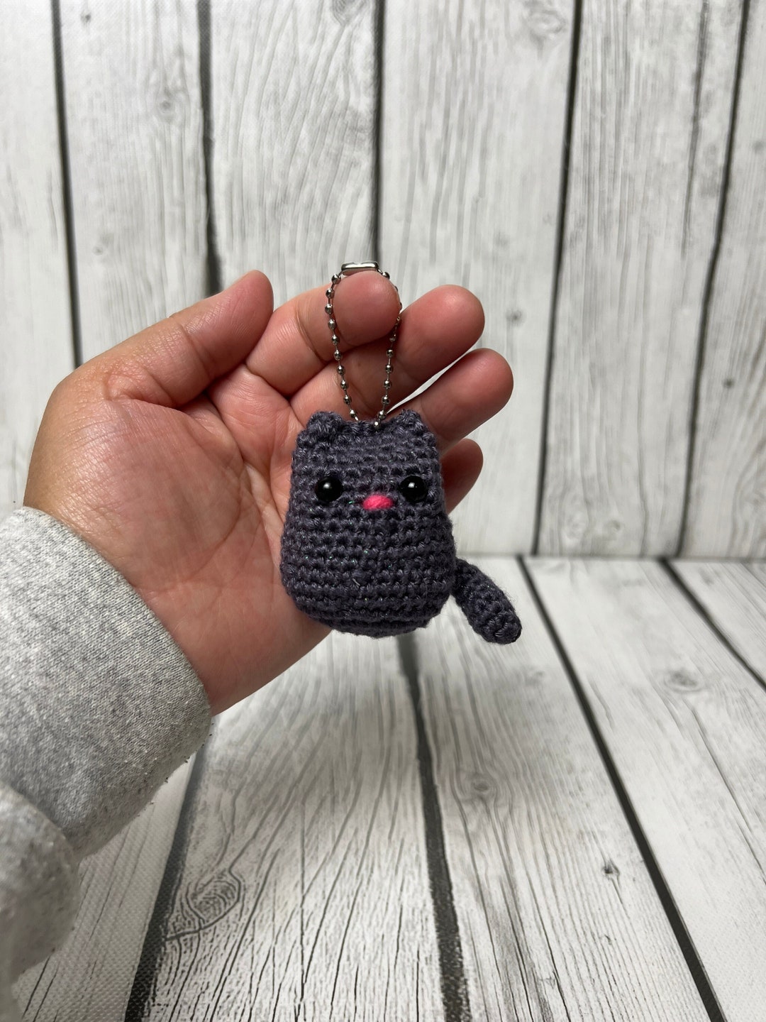 Crochet Cat Keychain, Cat Plush Key Chain, Cute Cat Key Chain, Kitty