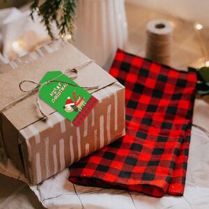 Etiquetas de Natal Papai Noel Árvore de Natal Boneco de Neve Presente Cartão de Etiqueta para Doces de Biscoito de Natal