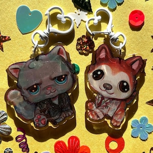 House MD LPS glitter epoxy charms