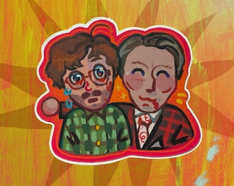 Hannibal & Will pals-sticker