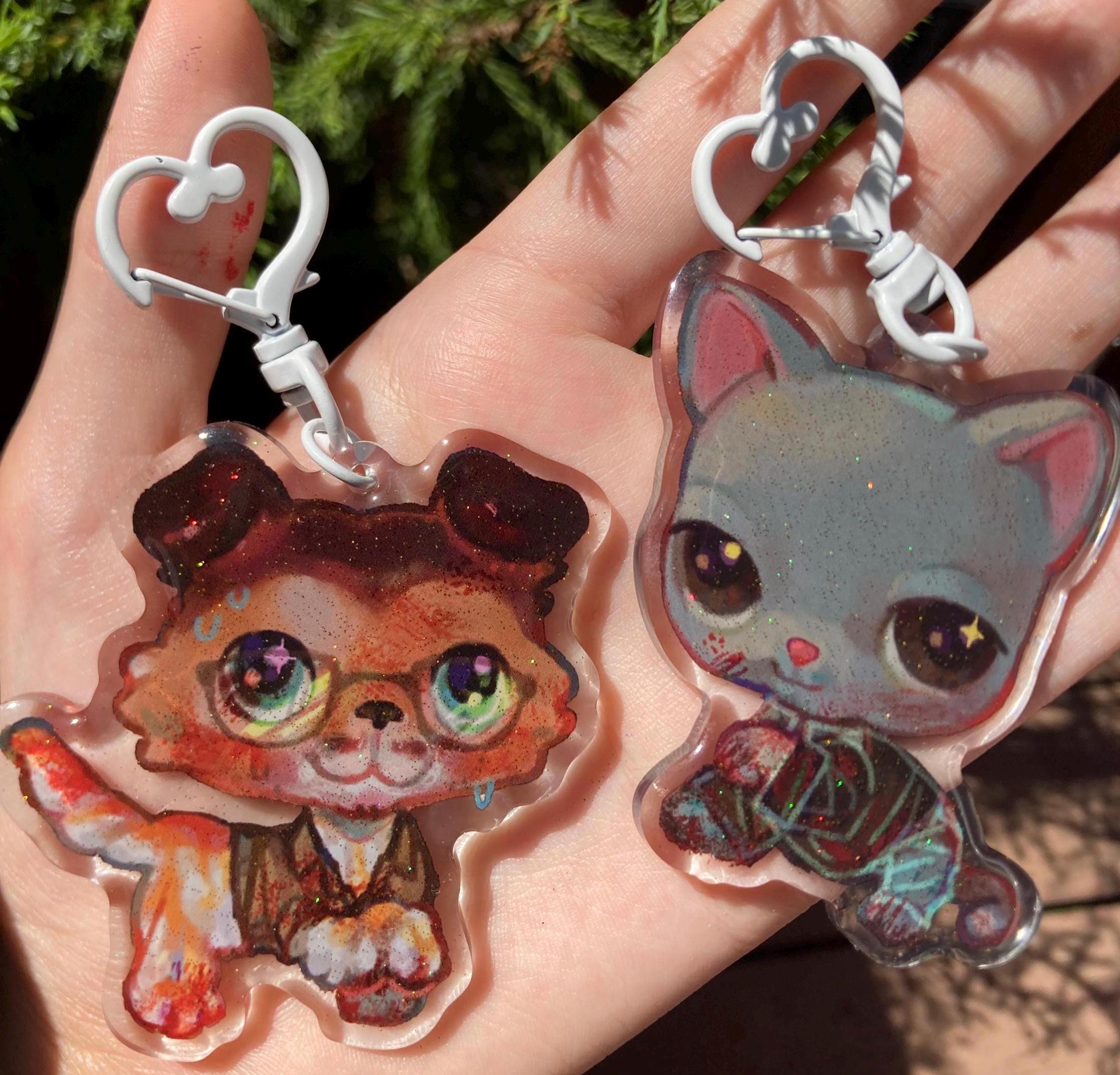 Hannibal LPS glitter epoxy charms