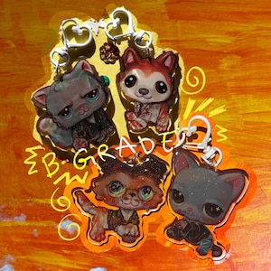 B-GRADE Discounted Hannibal & House MD LPS glitter epoxy charms