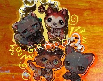 B-GRADE Discounted Hannibal & House MD LPS glitter epoxy charms