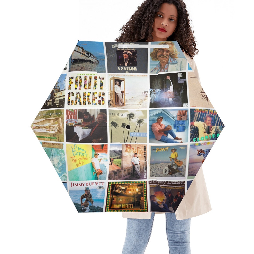 Jimmy Buffett Umbrella, Jimmy Buffett Custom Umbrella, Personalized Umbrella, UV Protected