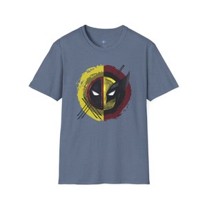 Camiseta unisex Softstyle de Deadpool y Wolverine, nuevo equipo de héroes imagen 1