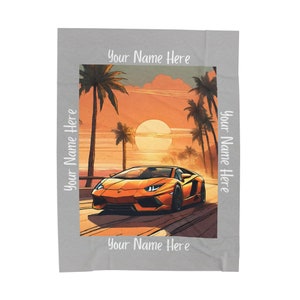 Lamborghini Blanket Etsy UK