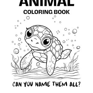 Animal Kids or Childrens Coloring Book 30 pages