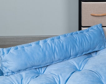 Velvet Lumber Pillow Luxury Lumbar Bolster Custom Size Back Cushion Extra Long Cushion for Bed Body Pillow Case with Insert Throw Cushion